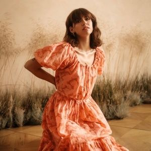 Hannah Artwear + Net Sustain Lotus tiered floral print dress One Size ( …